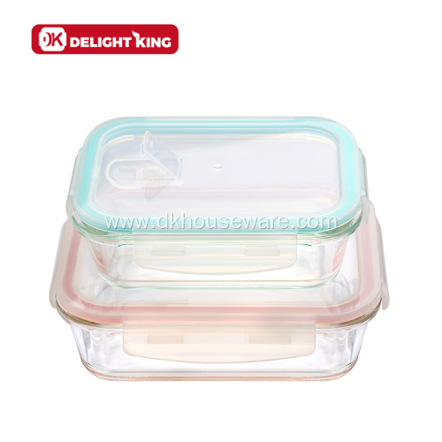 Leakproof High Borosilicate Glass Airtight food Container